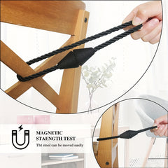 2pcs Magnetic Curtain Tiebacks Weave Holdbacks Easy to Use Stylish Home Decor