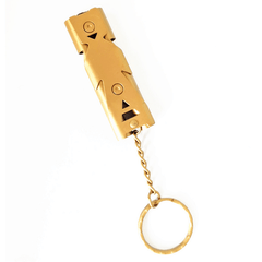 Dual Frequency Outdoor Emergency Whistle Lightweight Aluminum Alloy