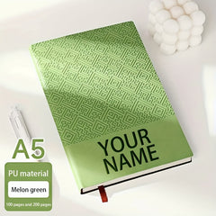 Personalized A5 Soft Faux Leather Notebook