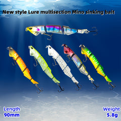 Plastic Jointed Sinking Minnow Bait For Fishing