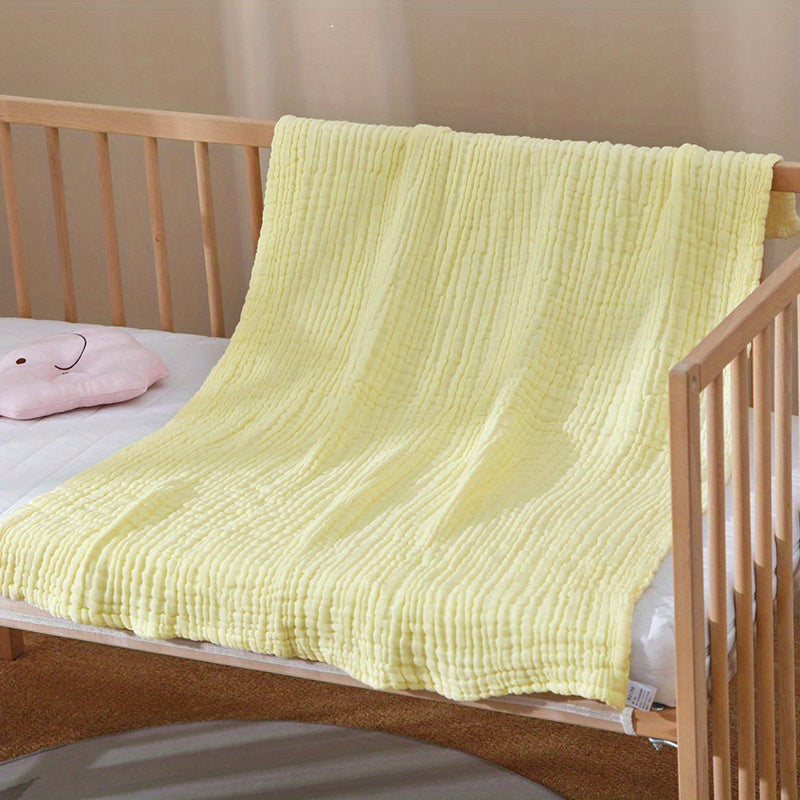 Baby Cotton Gauze Bath Towel Newborn Seersucker Quilt