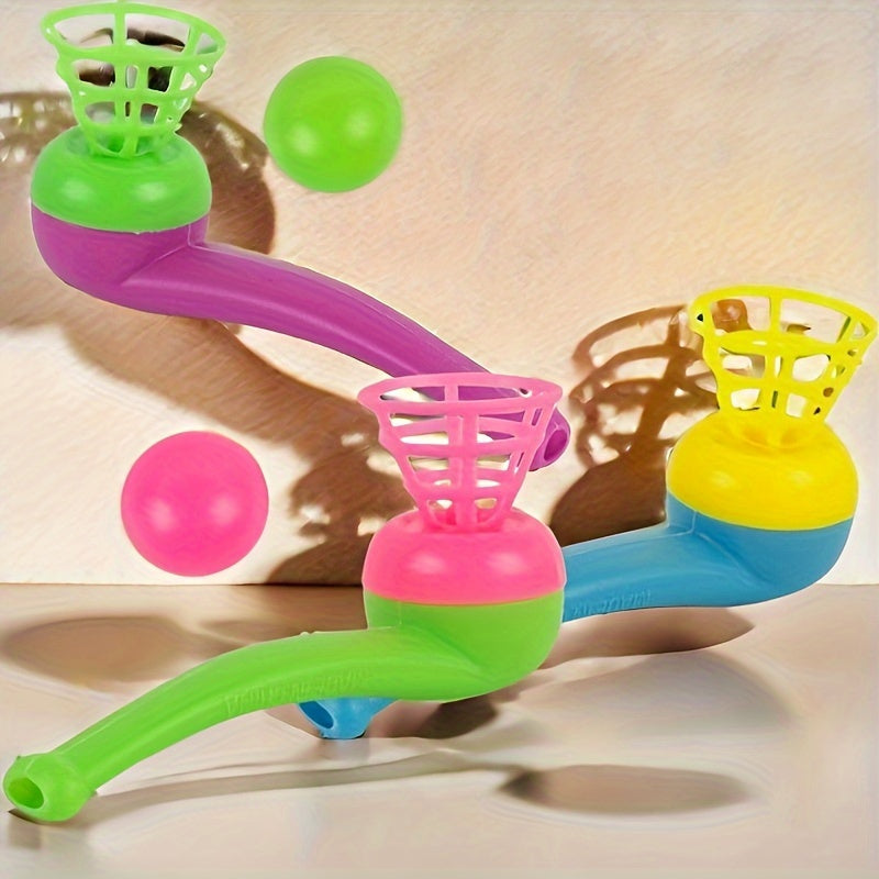 20pcs Floating Blow Balls Interactive Tube Toys Assorted Colors