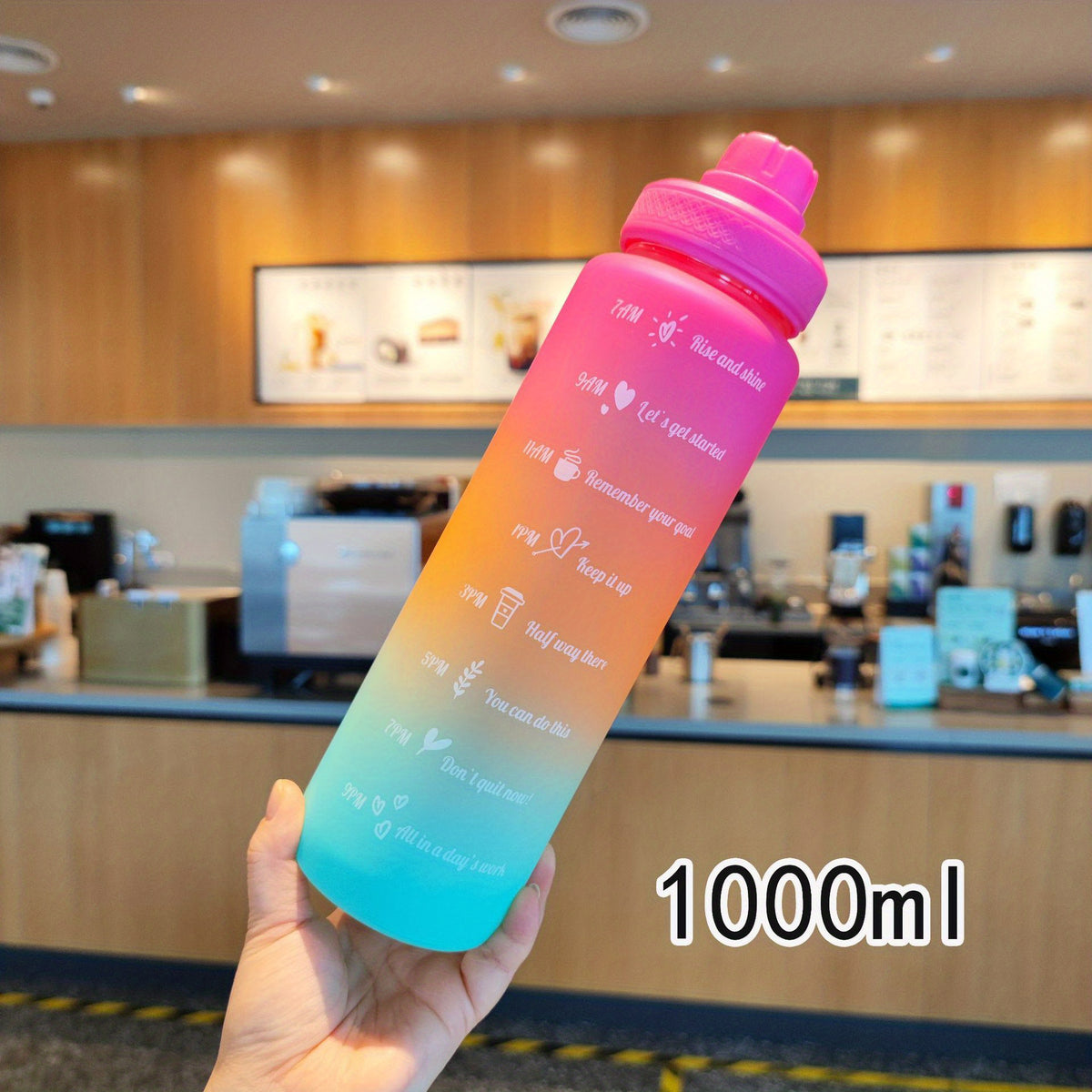 Gradient Sports Water Bottle Large Capacity Handle for Outdoor Travel