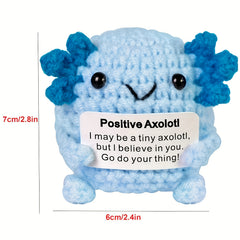 Crochet Axolotl Doll Plush Emotional Support Animal Unique Gift