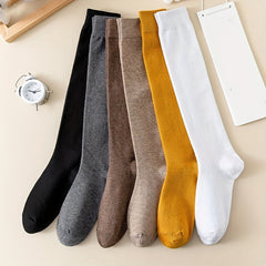 3 Pairs Cozy Over The Knee Socks Women's Stockings