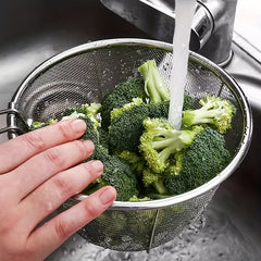 304 Stainless Steel Frying Basket Kitchen Steam Rinse Strain