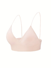 Triangle Cups Wireless Bra Comfy & Breathable Sports Bra