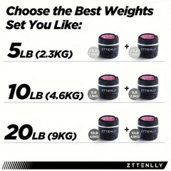 2pcs Adjustable Ankle Weights 2.5-10lbs, Strength Training Fitness Belts