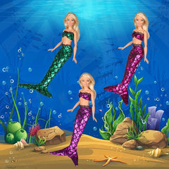 Mermaid Swimsuits For Dolls Perfect Summer Gift For Girls