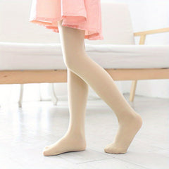 Girls Thin Solid Pantyhose For Spring Summer Kids Stockings Leggings Tights