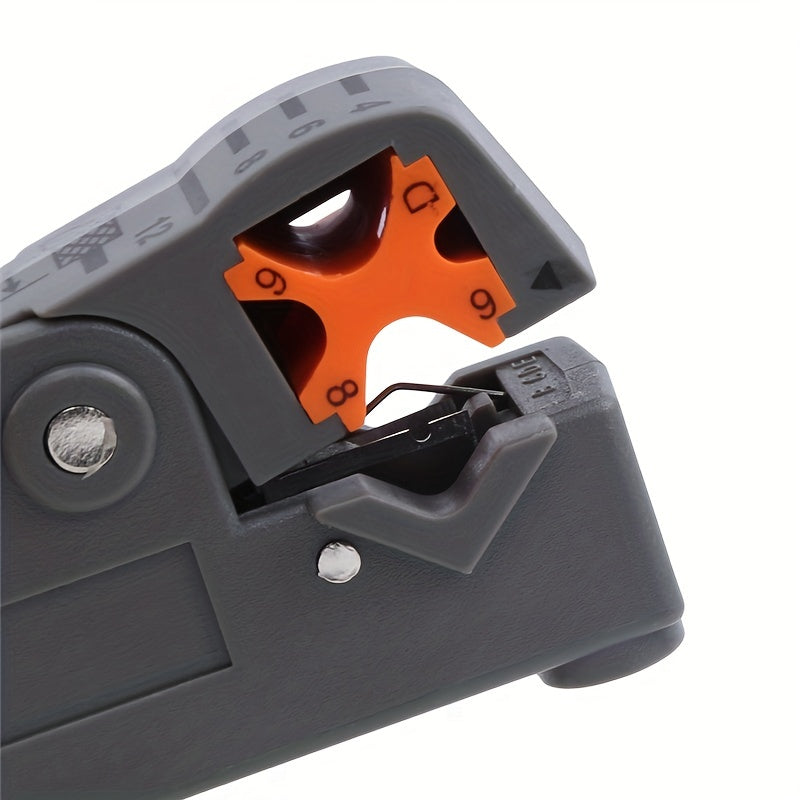 Grey Coax Cable Stripper - Easily Strip Coax Cables