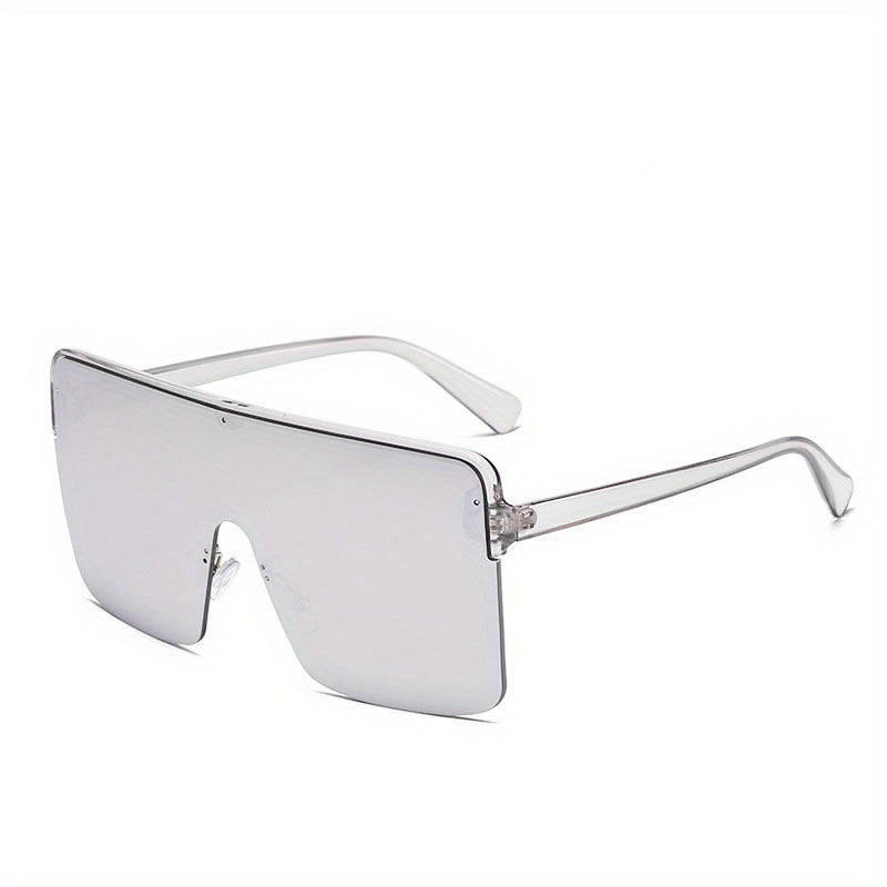 Transparent Lens Stainless Steel Metal Hinged Sunglasses Vintage Eyewear