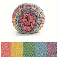 5 Strand Rainbow Yarn for Knitting & Crocheting DIY Projects
