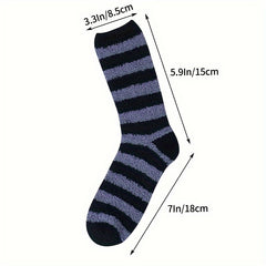5 Pairs Men's Fluffy Winter Thermal Cozy Sleep Socks