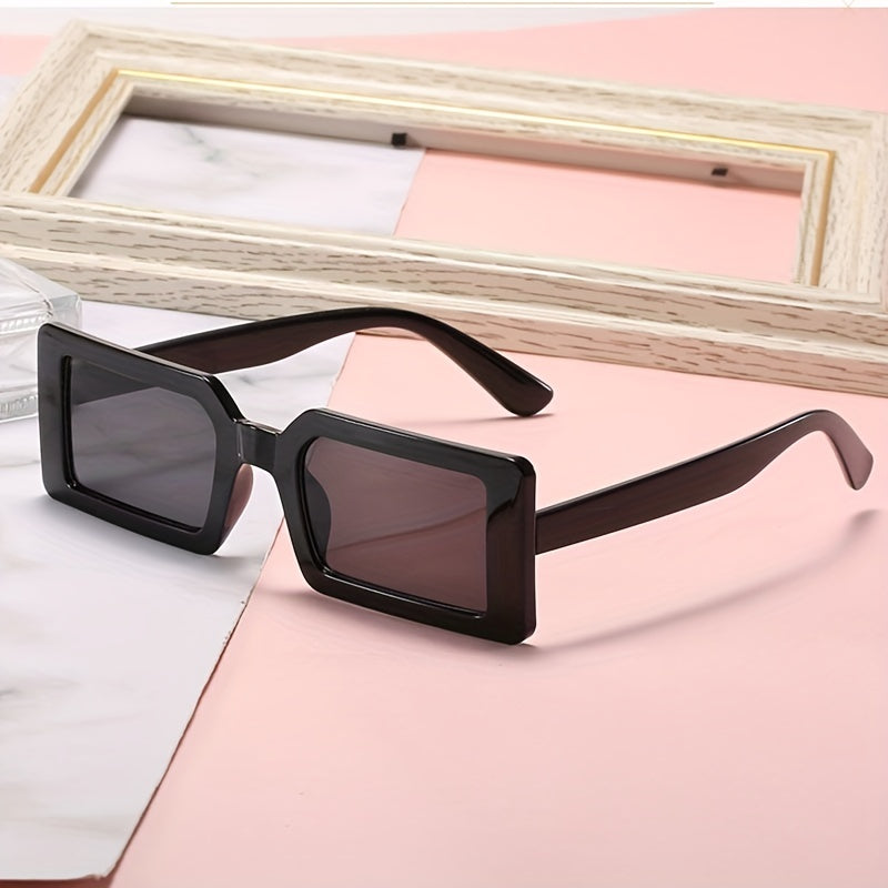 Vintage Rectangle Sunglasses UV400 Sun Shades Glasses