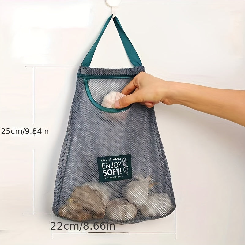 Mesh Bags for Fruits and Vegetables - Kitchen Storage Tote Bag