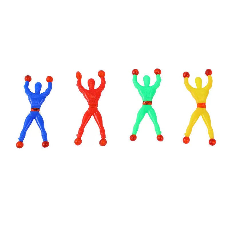 10pcs Wall Climbing Toys Stress Relief Sticky Tricky Toys