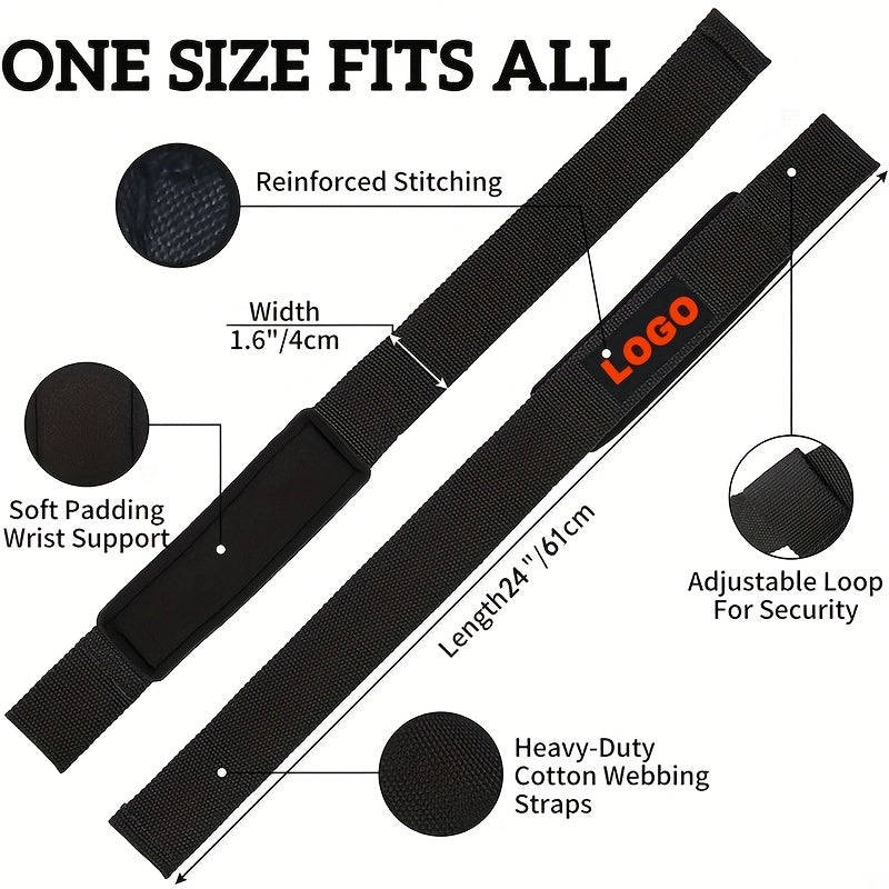 Neoprene Wrist Straps for Weightlifting & Strength Training