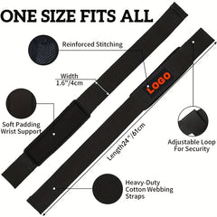 Neoprene Wrist Straps for Weightlifting & Strength Training