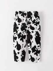 Baby Girls Leopard Graphic Casual Trousers