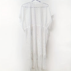 Lace Shawl Sunscreen Cardigan Wrap Loose Smock Beach Shawl