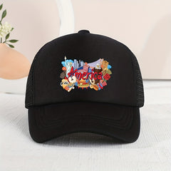 Cartoon America Printed Baseball Cap Unisex Breathable Mesh Trucker Hat