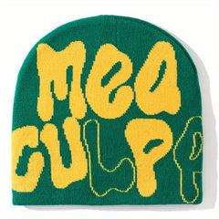 Unisex Hip Hop Knit Beanie Cap Men's Candy Y2K Thermal Hat