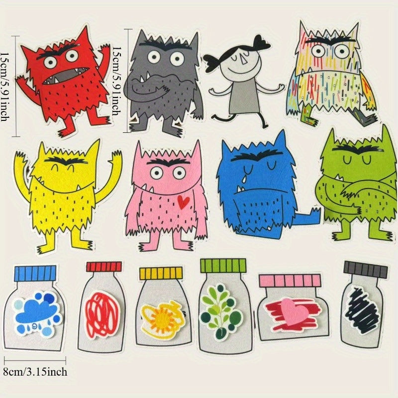 Emotional Monster Felt Board Kit - Fun DIY Educational Toy