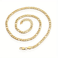 Golden Titanium Steel Chain Necklace Hip Hop Jewelry
