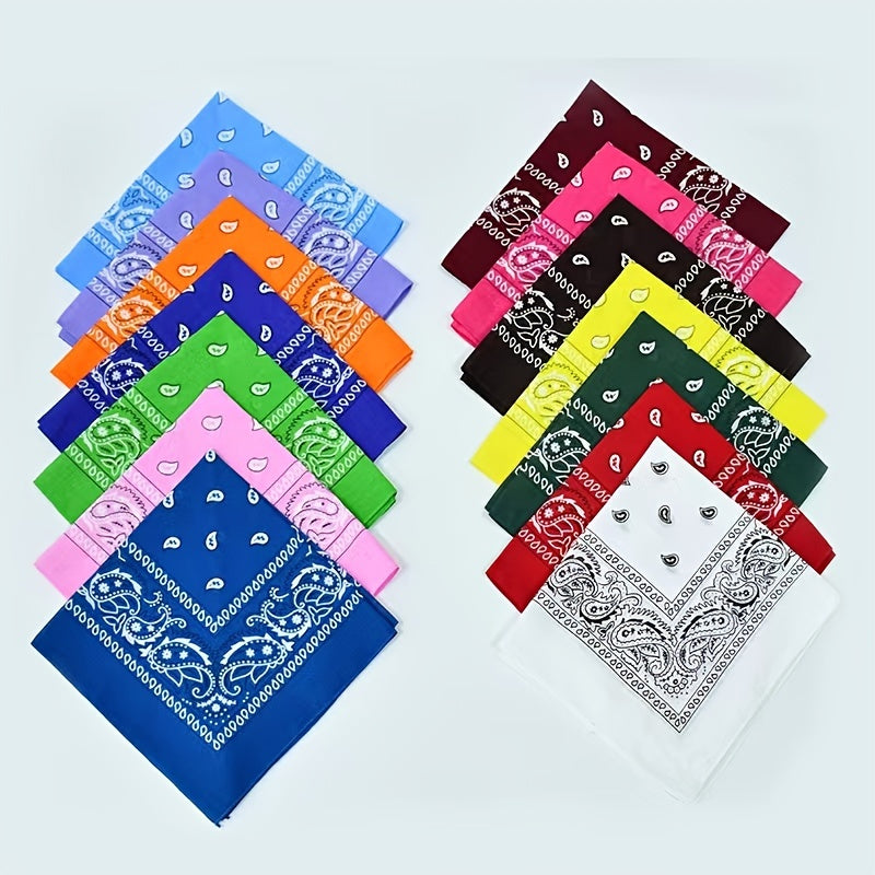Cashew Print Multifunctional Square Scarf Bandana Neck Gaiter Headband