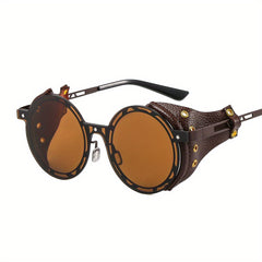 Men's Punk Style Round Frame Sunglasses