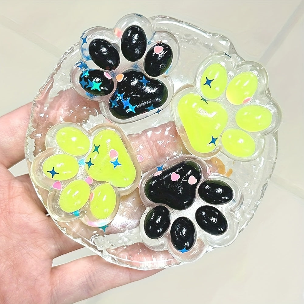 9pcs Taba Squishies Cat Paws Set Kawaii Cat Paw Kit Quiet Fidget