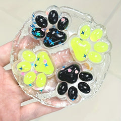 9pcs Taba Squishies Cat Paws Set Kawaii Cat Paw Kit Quiet Fidget