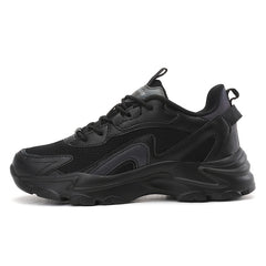 Mesh Breathable Chunky Sneakers Lace Up Sport Shoes