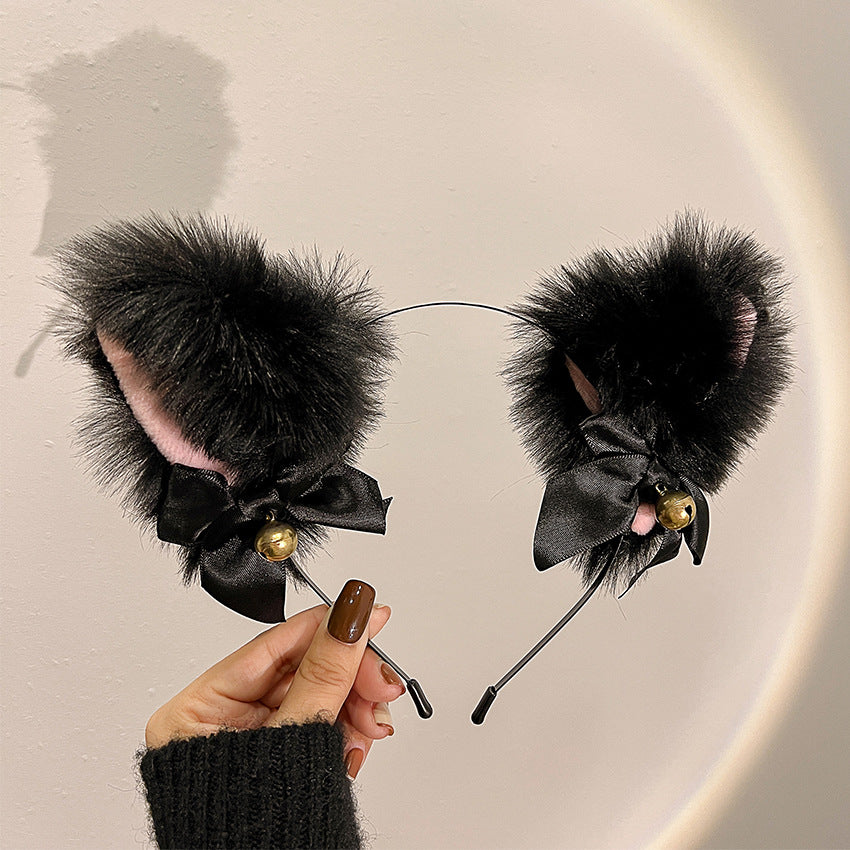 Cat Ears Headband Halloween Plush Fox Cat Ears Hair Hoop