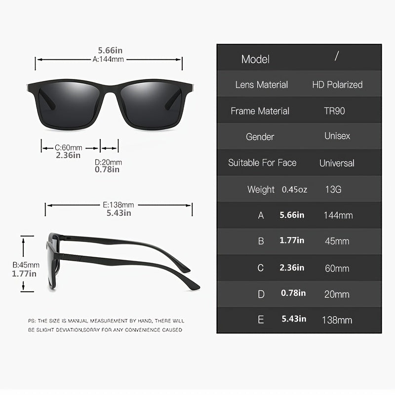 Men's Polarized TR90 Driver Driving Sunglasses UV400