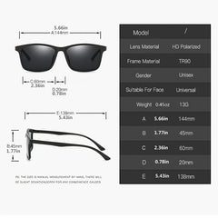 Men's Polarized TR90 Driver Driving Sunglasses UV400