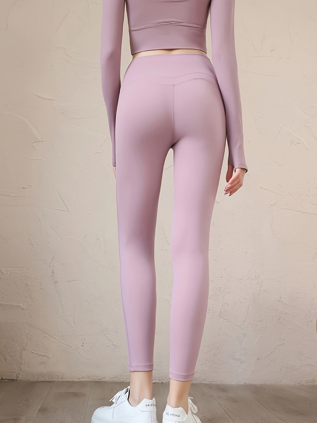 High Waist Seamless Yoga Pants Butt Lifting Fitness Slim Fit Yoga L