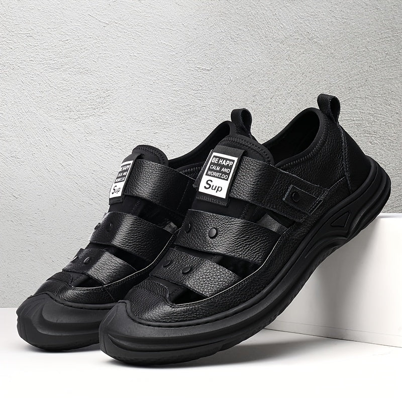 Men's Hook And Loop Sandals Non Slip Outdoor Beach Shoes