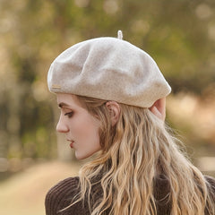Bright Candy Wool Beret Women's Beanie Cap Painter Hats