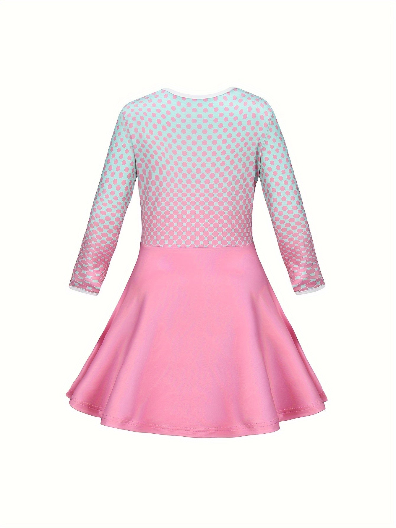 Girls Long Sleeve Cheerleading Dress Set For Sports Performance