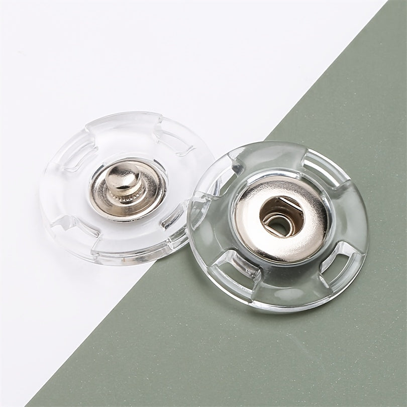 10pcs Plastic Invisible Snap Buttons for Sweater Coat Anti-light Ro