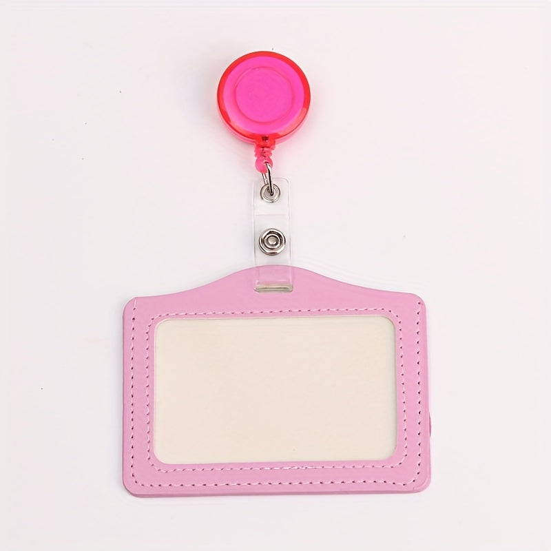 Stylish PU Leather Card Holder Set for Women Men Students