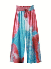  Tie Dye Wide Leg Trousers