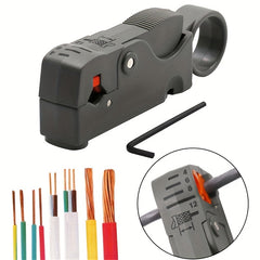 Grey Coax Cable Stripper - Easily Strip Coax Cables