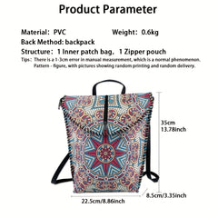 Vintage Ethnic Style Backpack Retro Bohemian Travel Daypack