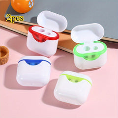 2pcs Dual Hole Pencil Sharpeners Large& Small Holes Compact Portable