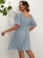 Women's Vintage Floral Print Maxi Dress