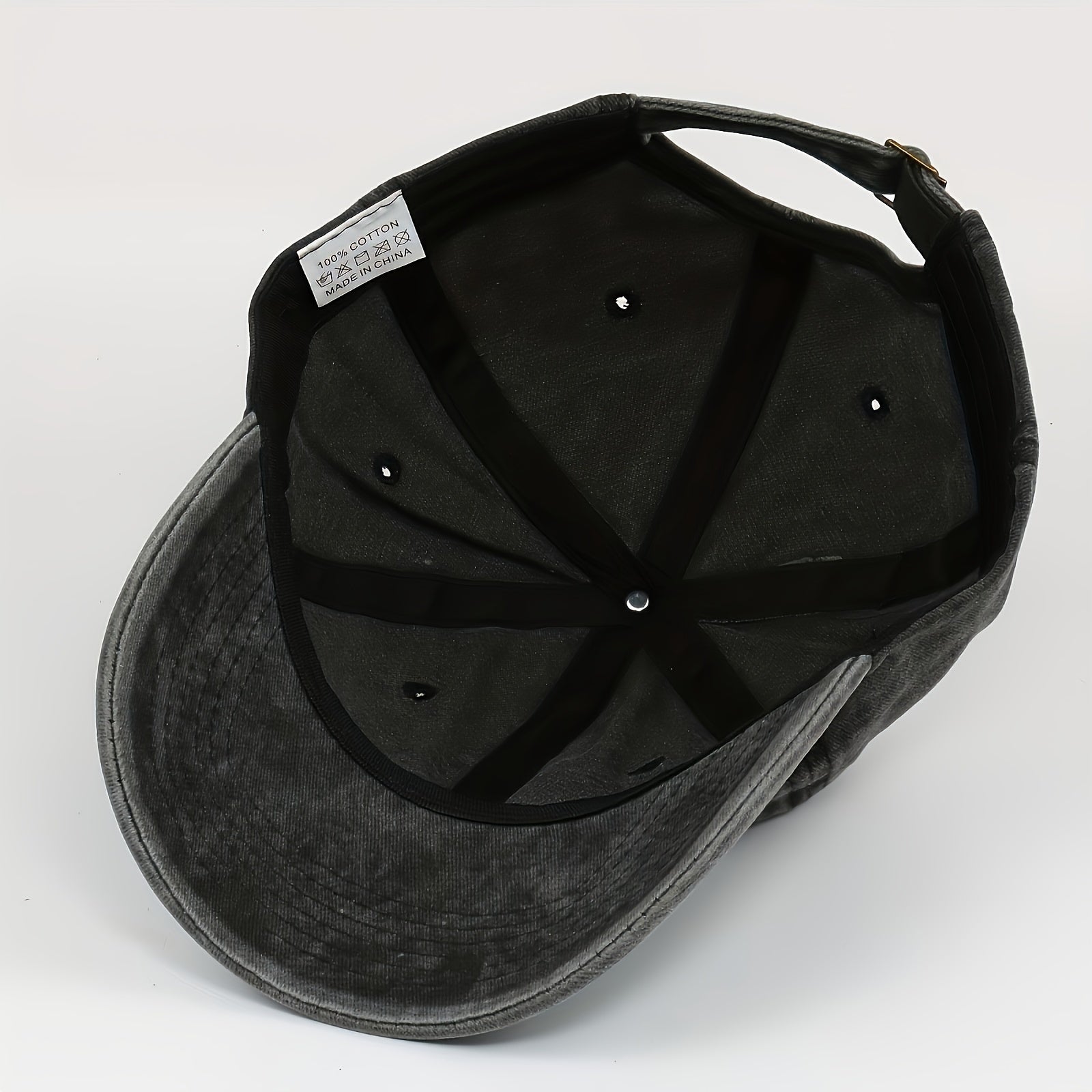 Adjustable Sun Protection Baseball Cap Washed Cotton Hat