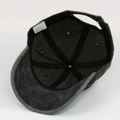 Adjustable Sun Protection Baseball Cap Washed Cotton Hat